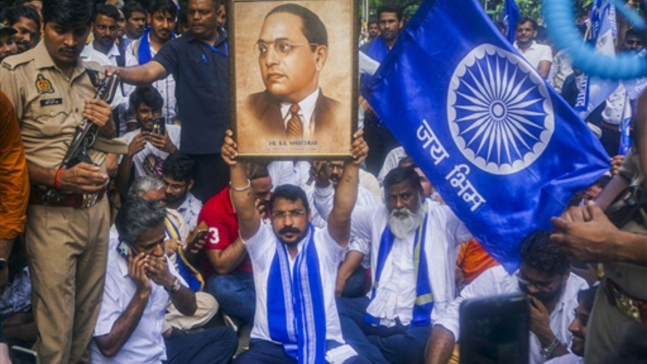 Gwalior district in Madhya Pradesh is under tight police surveillance as a protest rally called by the Bahujan Samaj Party and Bhim Sena takes place. The rally is part of the ongoing Bharat Bandh protests against the Supreme Court's decision on SC/ST reservations.