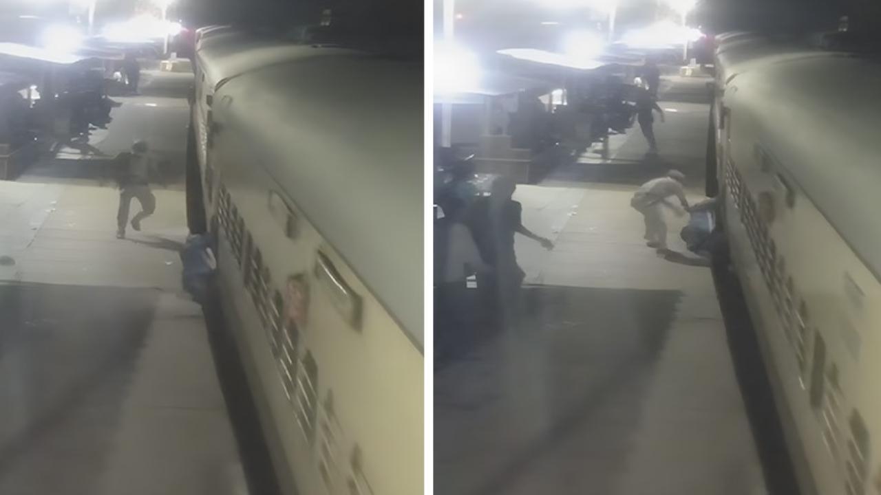 Watch Video: RPF cop saves passenger’s life at Akola station in Maharashtra