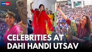 Janmashtami 2024: Jackie Shroff break the matki; Shehnaaz Gill attends