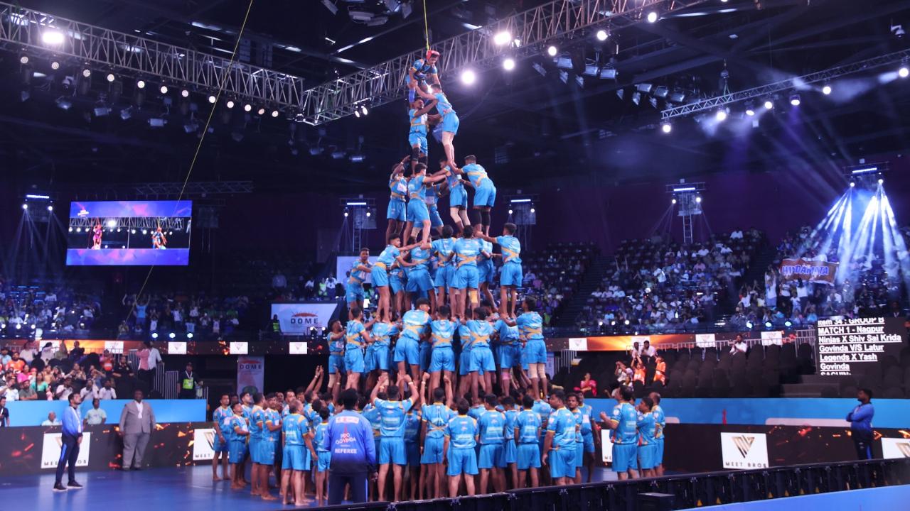 Pune Panthers - A team at Pro Govinda League
Govindas reveal that people used to look down upon the game and those who play it, believing them to be ‘jobless’. Now, it has gained glamour due to social media and professional competitions like Pro Govinda League.
Also Read: From culture to sport: How Dahi Handi is transforming – insights from Mumbai’s govindas