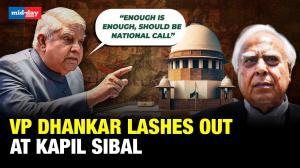  VP Dhankar hits out at Kapil Sibal over 
