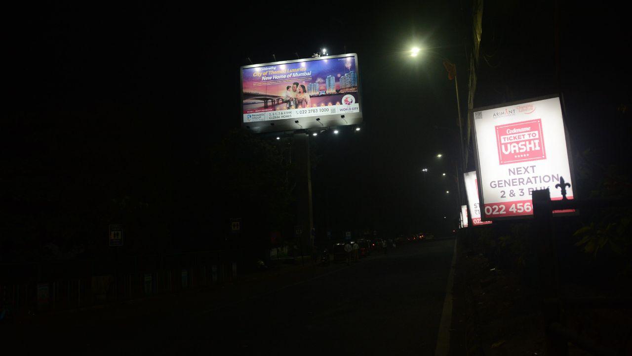 LED hoarding on the Vashi Highway/Sayyed Sameer Abedi