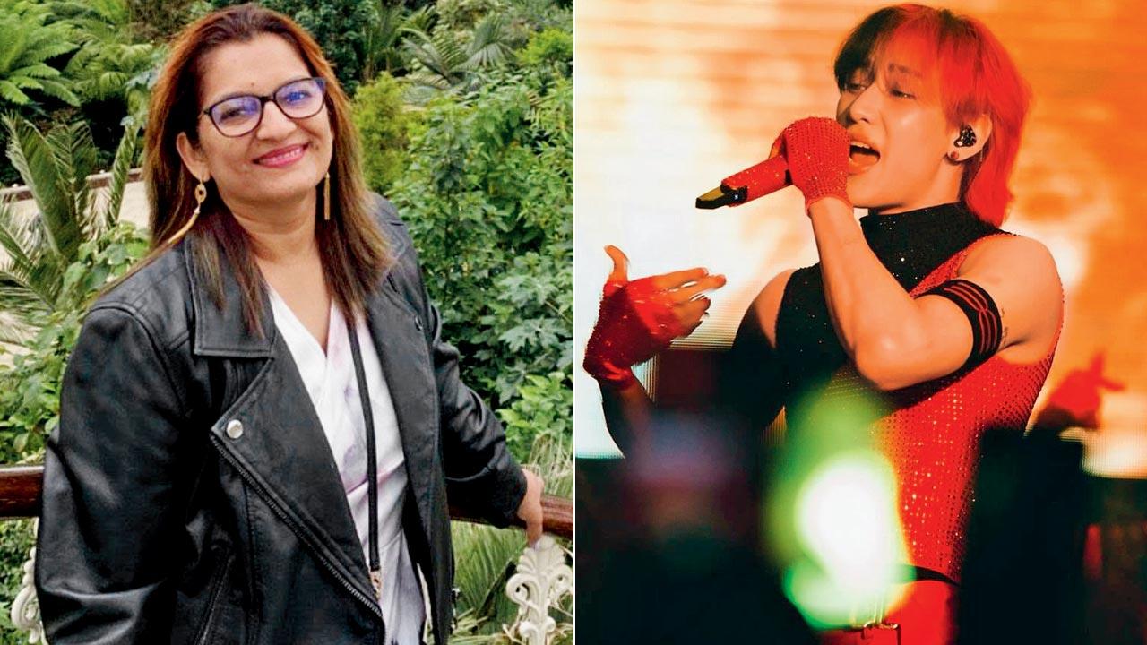 Shital Sikarwar; (right) K-pop artiste BamBam. Pic Courtesy/YouTube