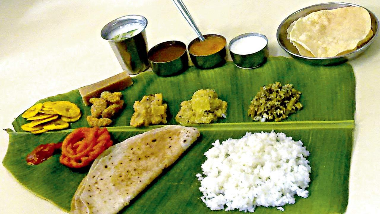 The lunch thali. Pic Courtesy/Facebook