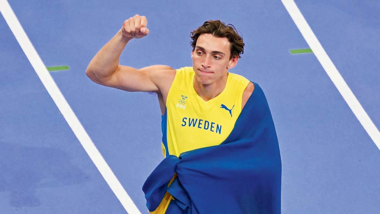 Duplantis sets pole vault WR to win gold