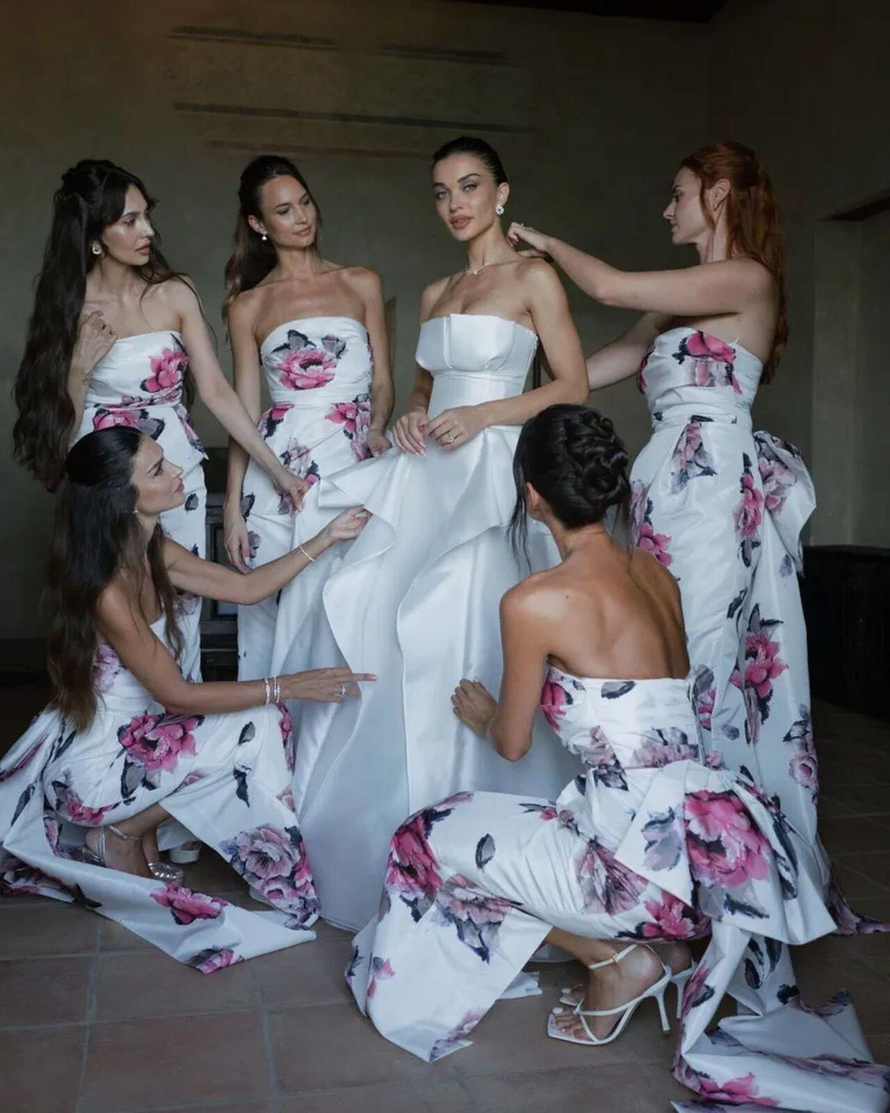 Amy Jackson with her bridesmaid who helped her with her last minute chaos