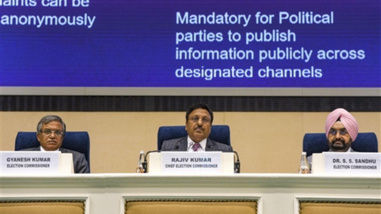 The Election Commission has announced that the three-phase elections to the 90-member Jammu and Kashmir assembly will be held on September 18, September 25, and October 1, with the results to be declared on October 4.
