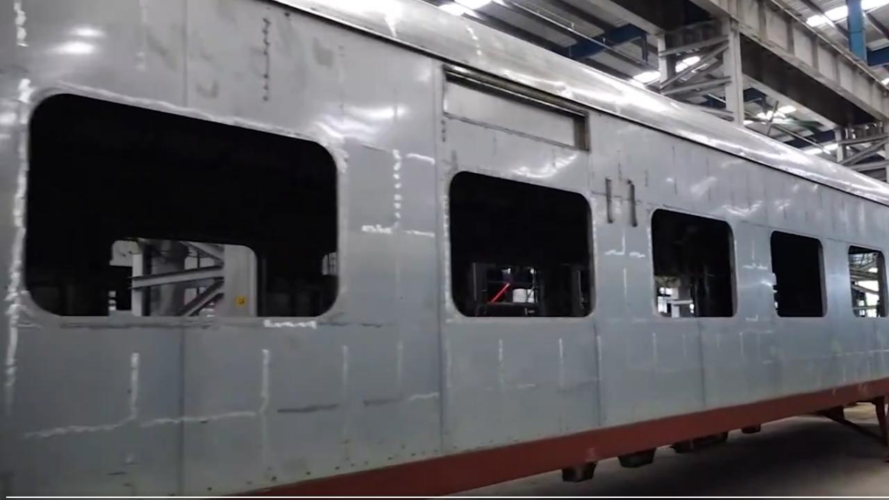 A Vande Bharat coach factory in Chennai