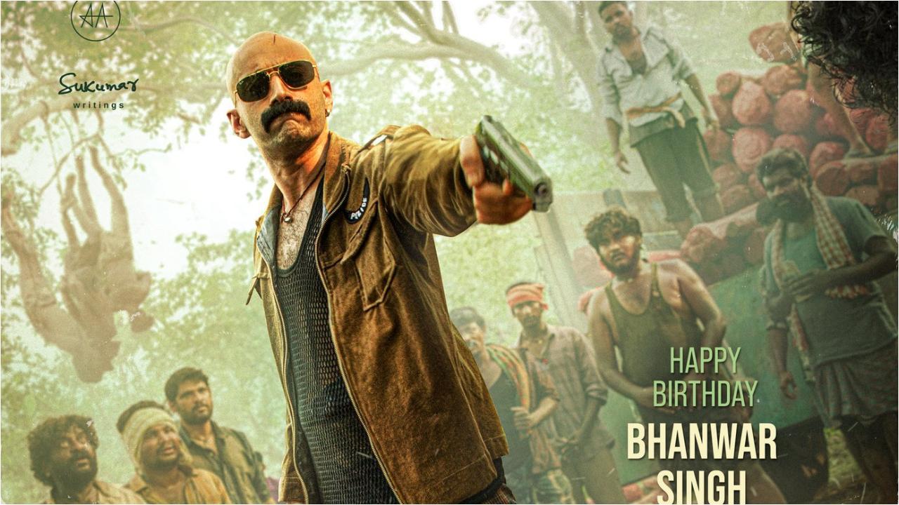 Fahadh Faasil looks stylishly ruthless in birthday poster from 'Pushpa 2: The Rule'