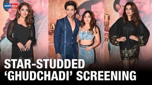 ‘Ghudchadi’ Screening: Raveena Tandon, Khushalii Kumar, Parth Samthaan Attend