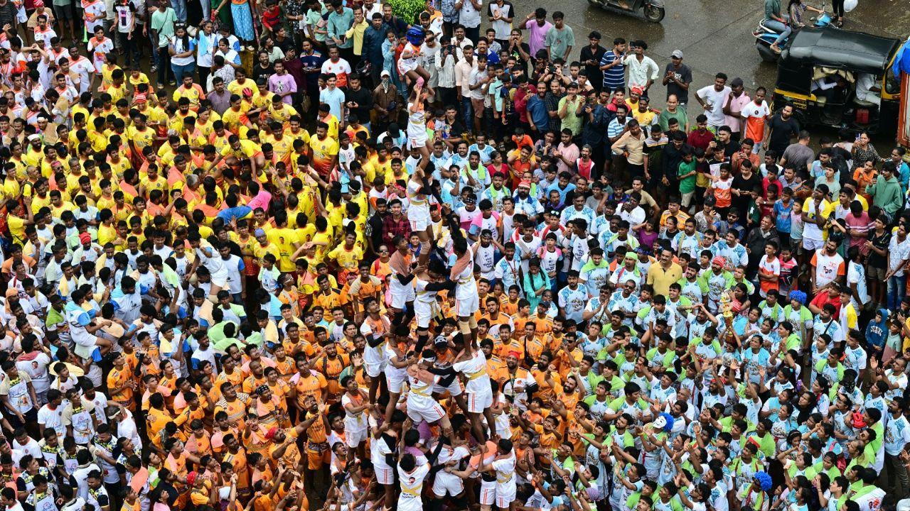 Dahi Handi events sponsored by politicians in Mumbai and Thane featured appearances by celebrities, adding to the festivities and drawing large crowds.