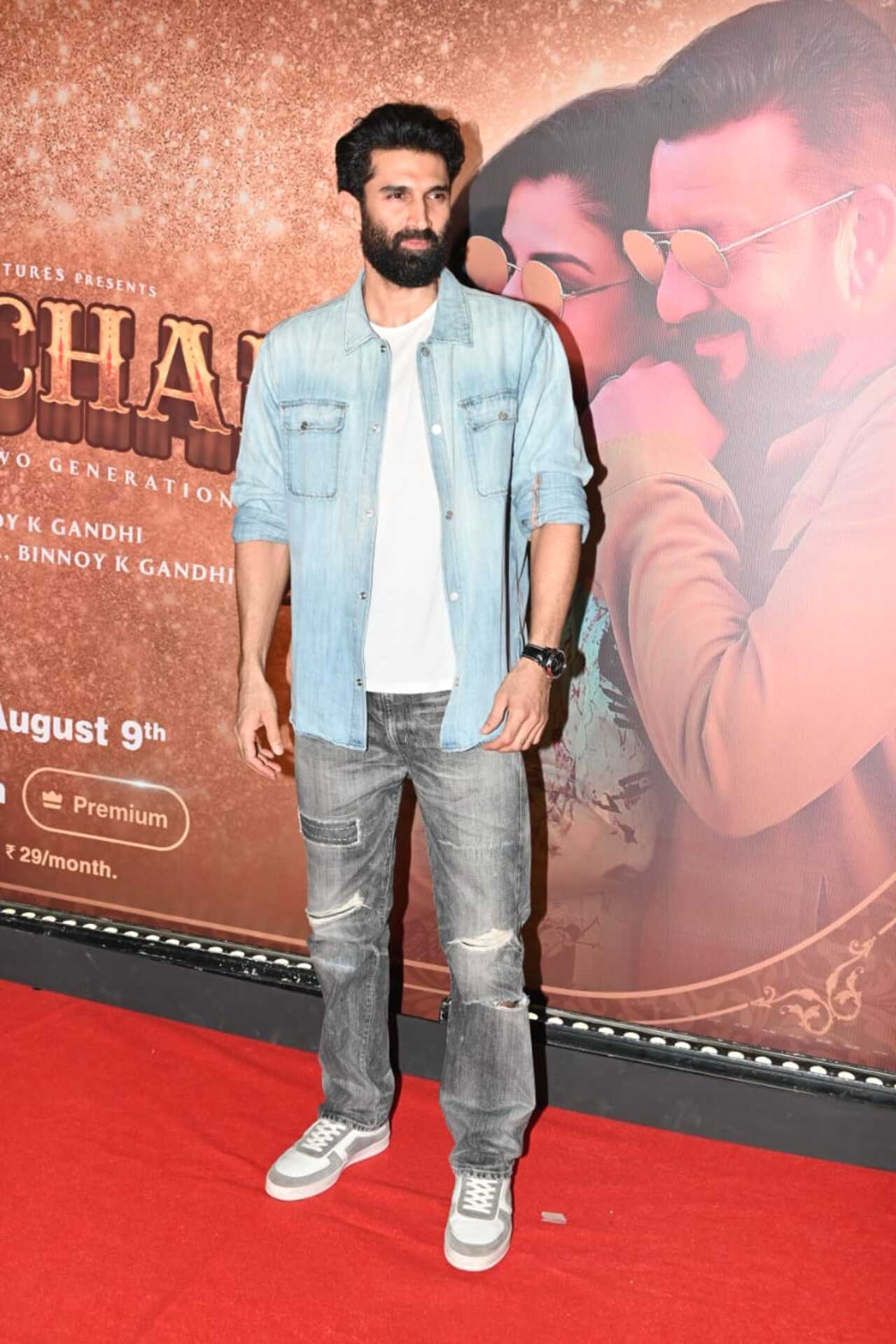Aditya Roy Kapur at the screening of 'Ghudchadi'