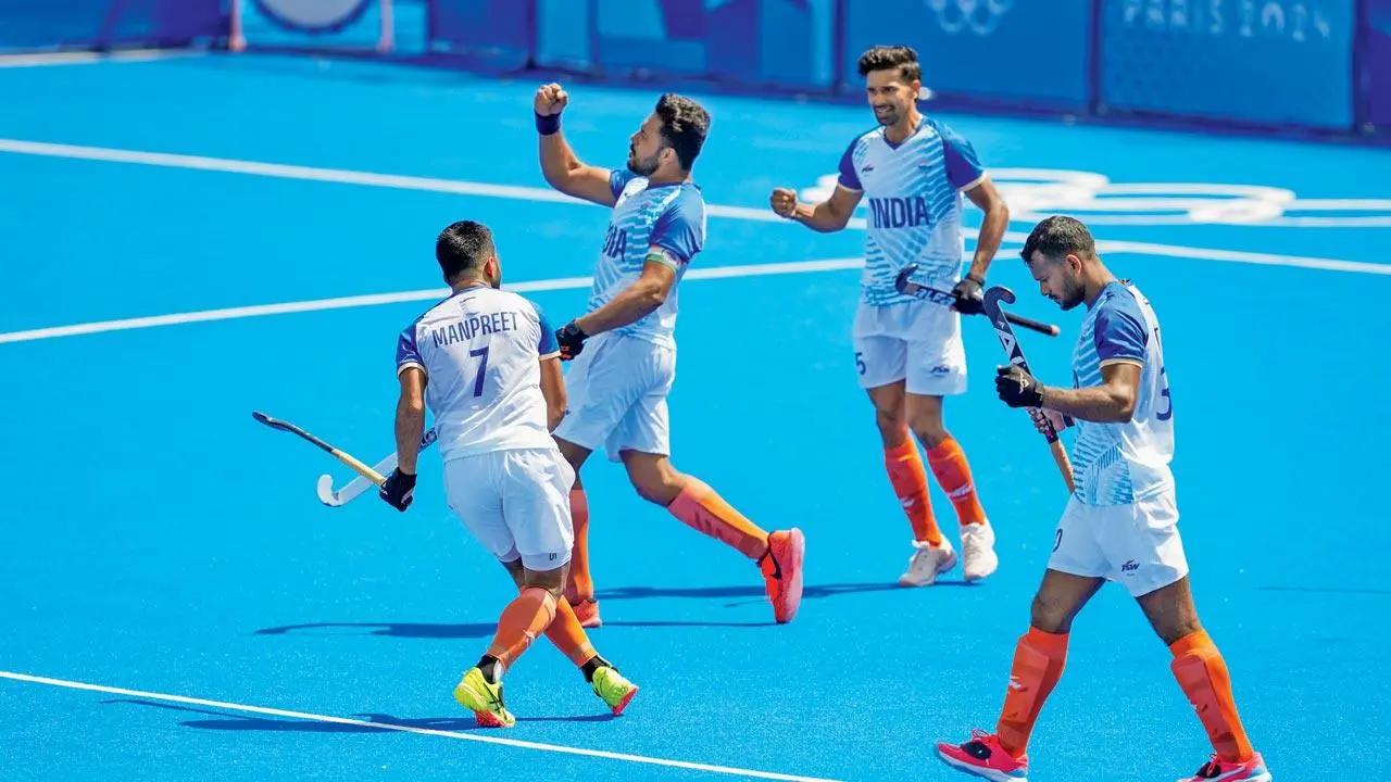 To seal the semi-final berth, the Indian men's hockey team defeated Great Britain in the quarter-final of the Paris Olympics 2024. This will mark India's second consecutive Olympic semifinal appearance