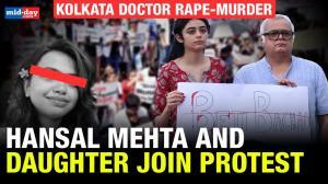 Hansal Mehta and Daughter Join Kolkata Rape-Murder Protest in Mumbai