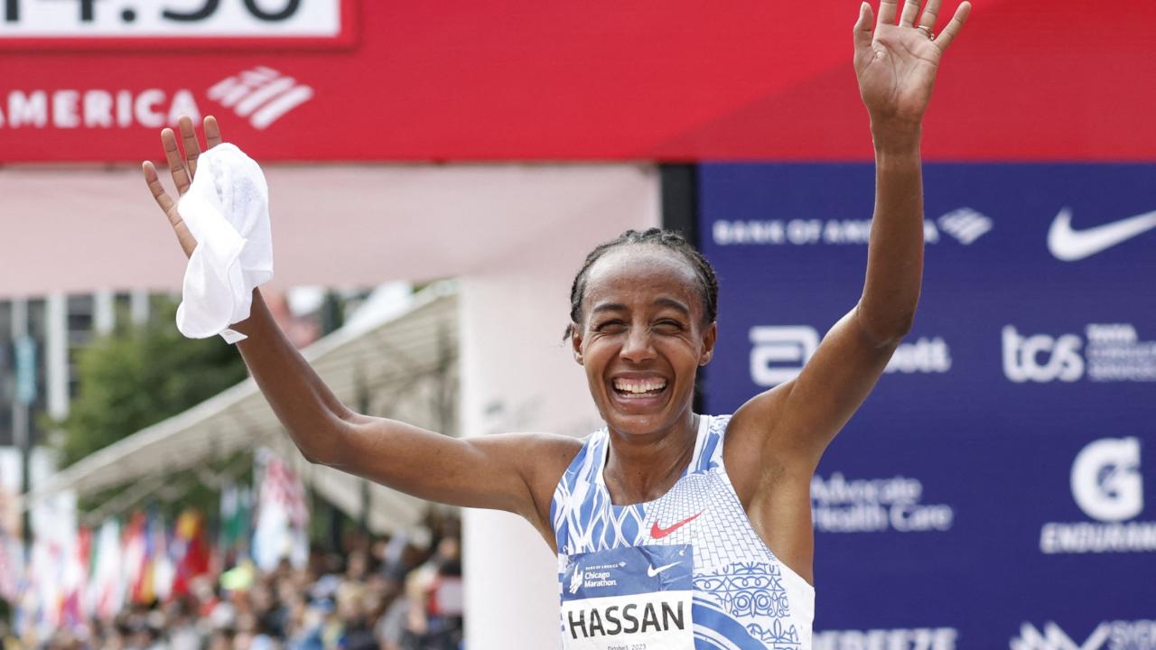 Ethiopian-Dutch Sifan Hassan won the bronze medal in the women's 5000m final race at the Paris Olympics 2024