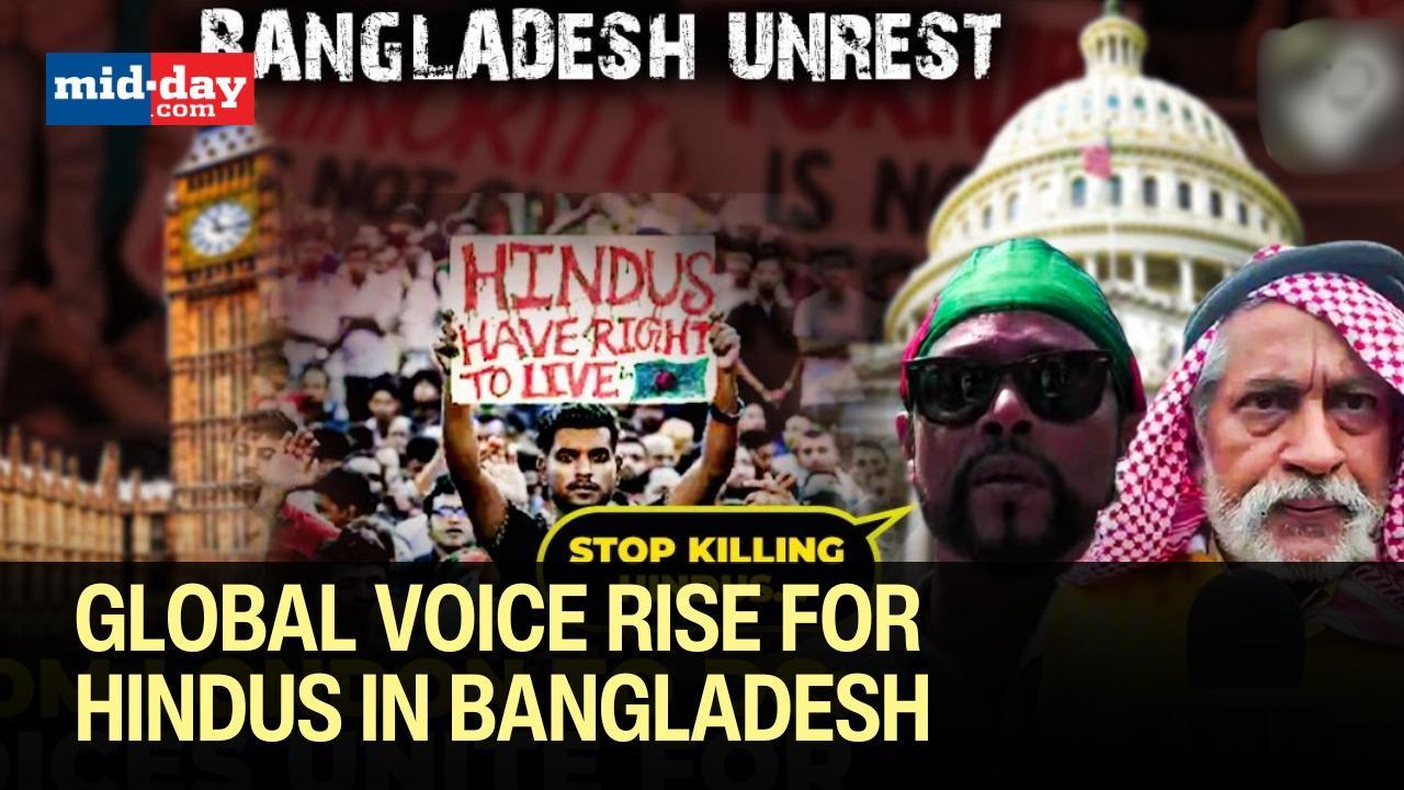 UK & USA streets hold massive protests over attacks on Hindus in Bangladesh