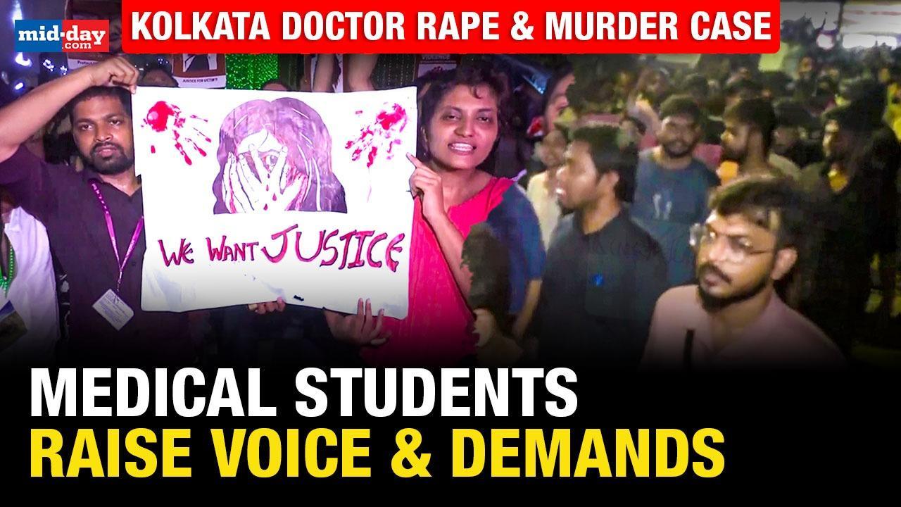 Kolkata doctor rape & murder case: Outraged students hold massive protests