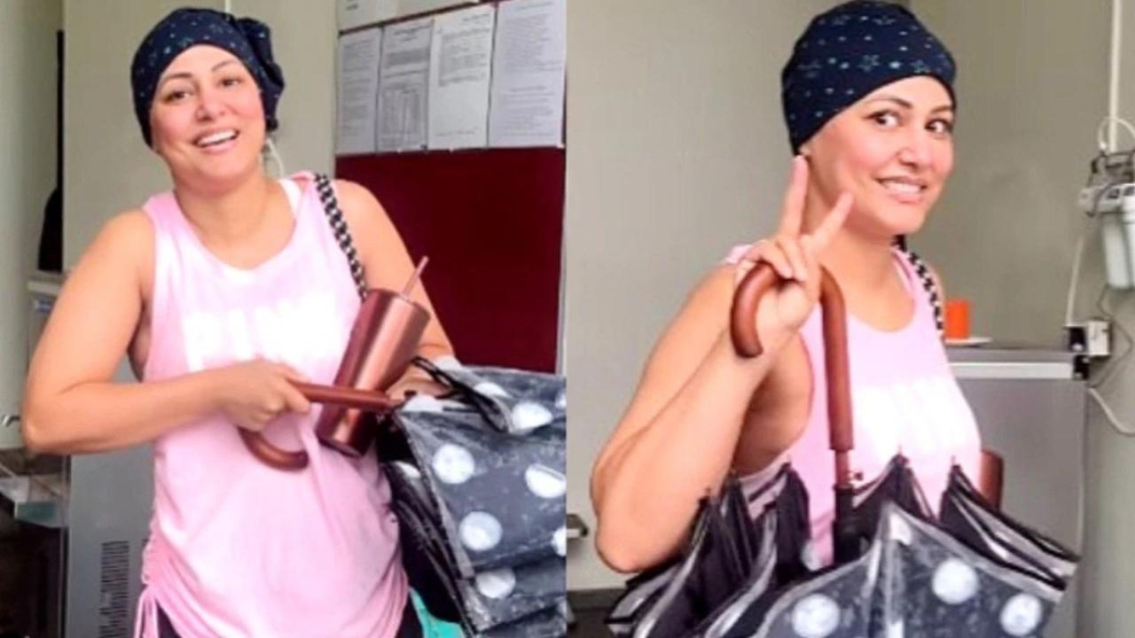 Hina Khan's legs get numb while working out as she struggles with breast cancer