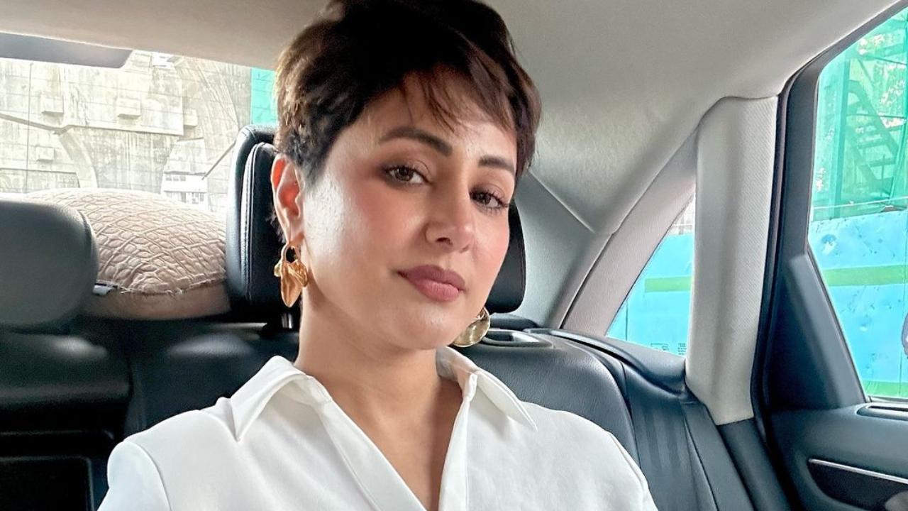 Hina Khan shaves her head amid cancer treatment, watch video