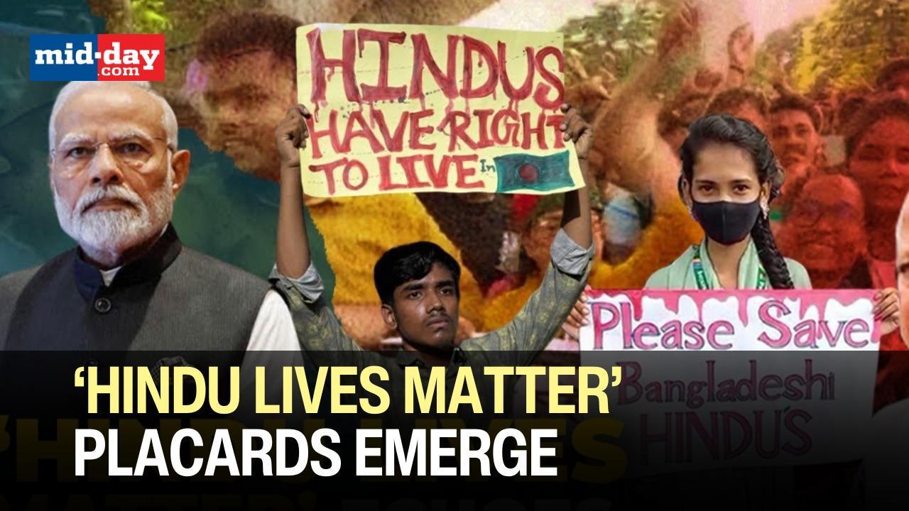 Bangladesh Violence: Hindus demonstrators take to streets demanding safety