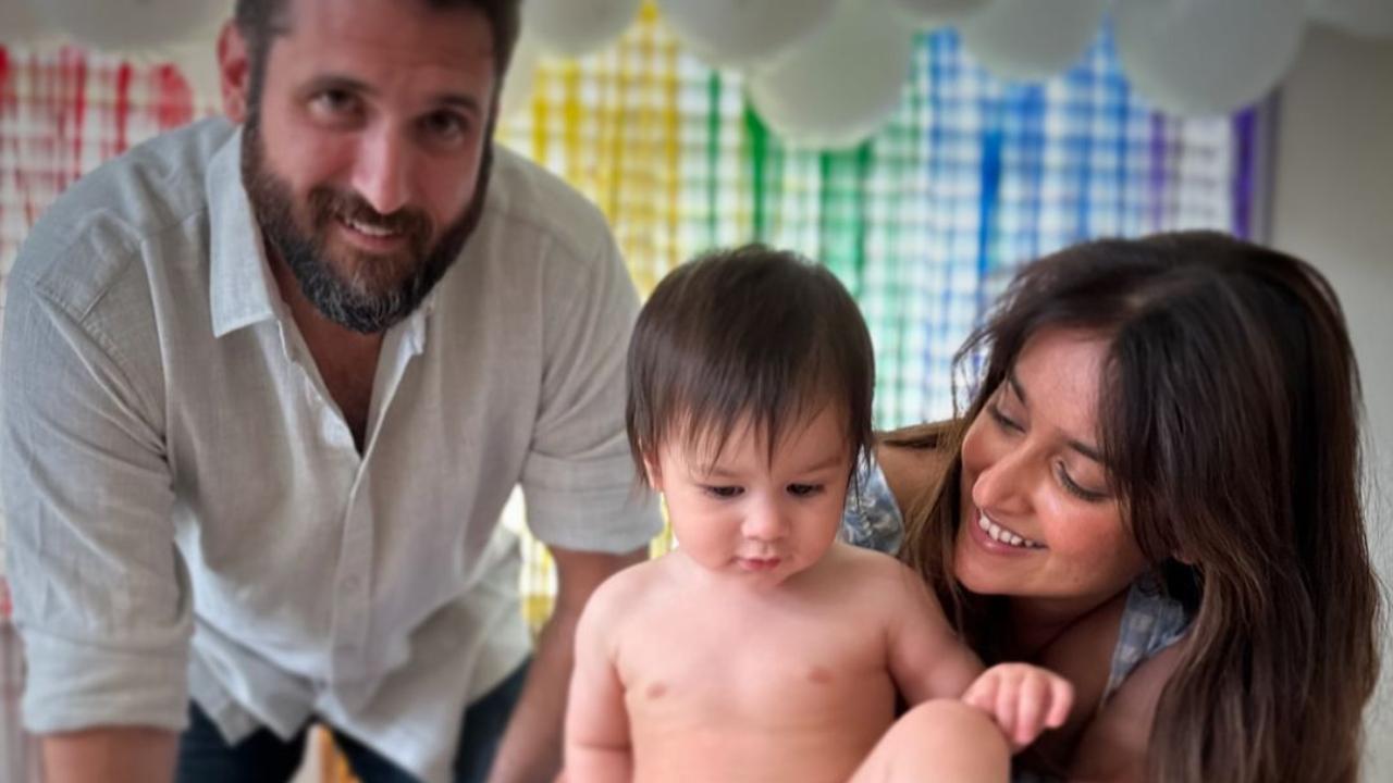 'Where did the time go?' asks Ileana as she celebrates baby Koa's first b'day