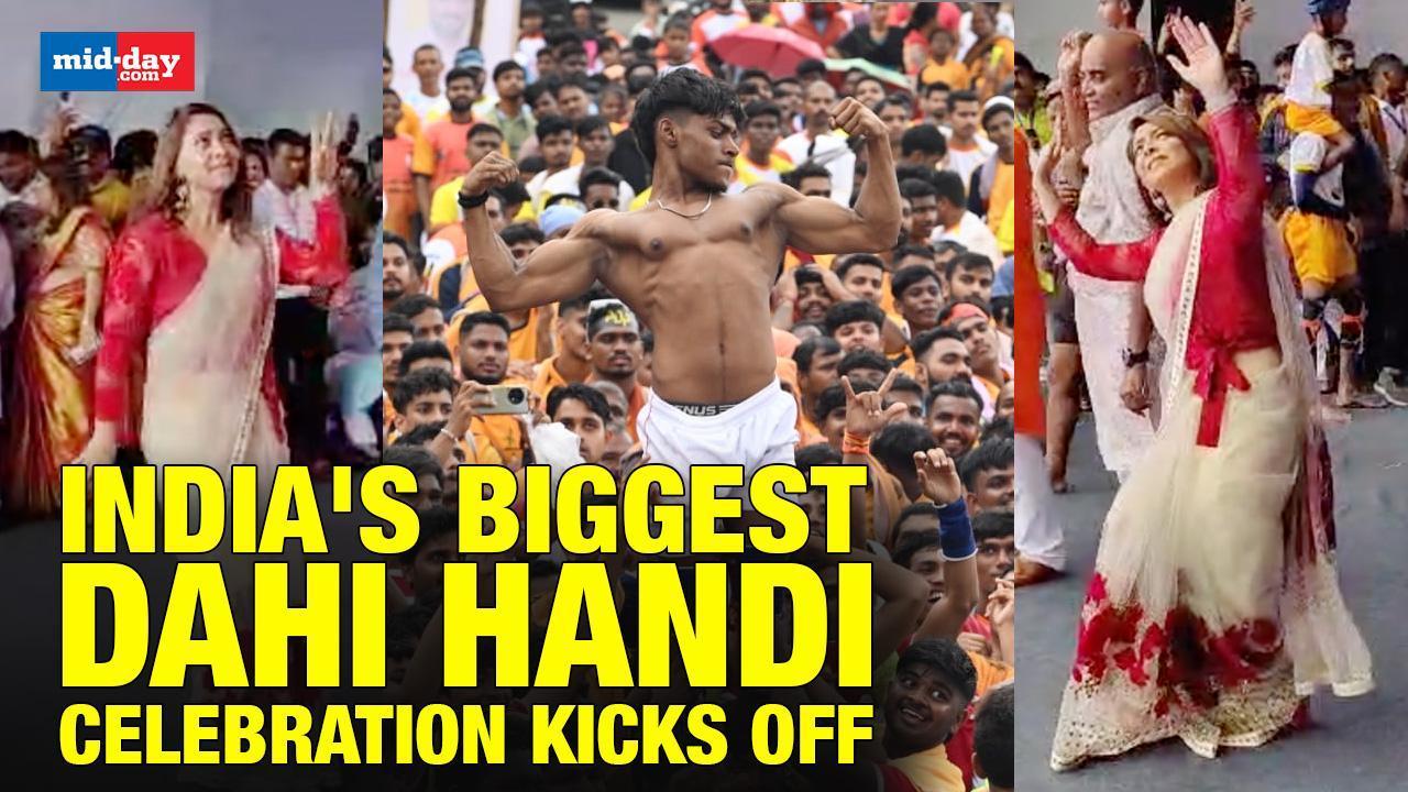 People celebrate India's biggest Dahi Handi | Ram Kadam Dahi Handi - MUST WATCH