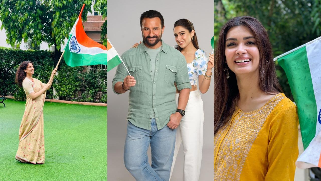 In Pics: Indian film celebrities celebrate 78th Independence Day 