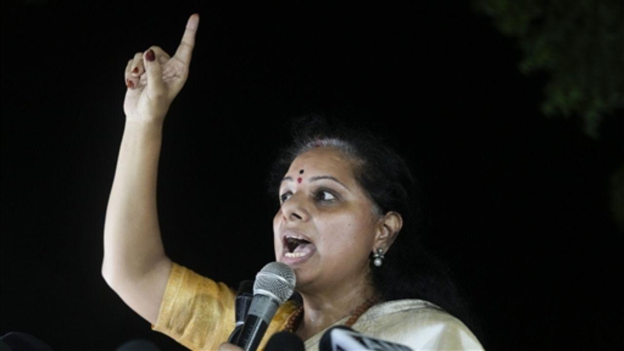 After her release, K Kavitha addressed supporters, terming her arrest 