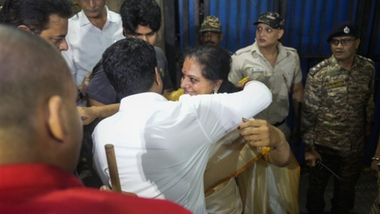 K Kavitha was accused of being part of the 'South Group,' which allegedly paid Rs 100 crore in kickbacks to Delhi's ruling AAP in return for liquor licences. She has denied all allegations against her.