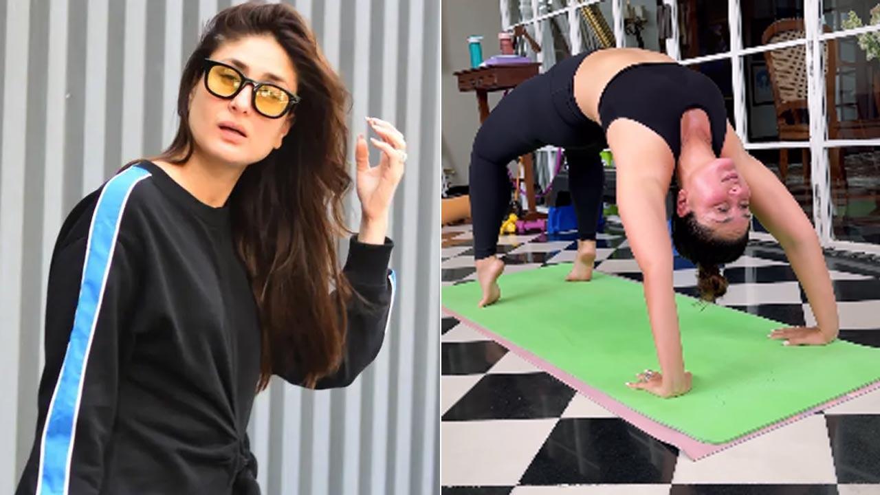 Fitness goals! Kareena performing difficult yoga poses will raise your brows