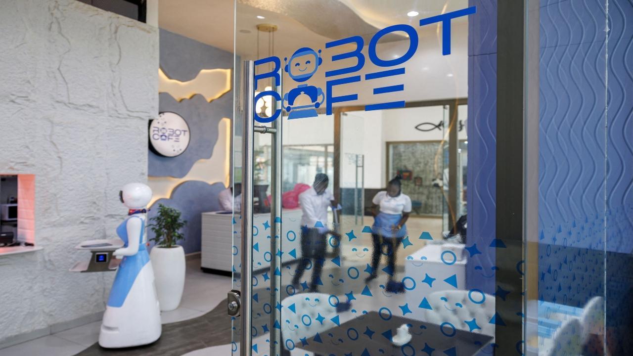 In Photos: Have you ever been welcomed at a cafe by a robot?