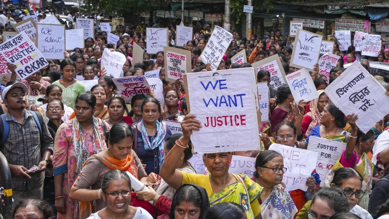 In an unprecedented show of solidarity for the victim, thousands of women took to the streets across the state at midnight on August 14