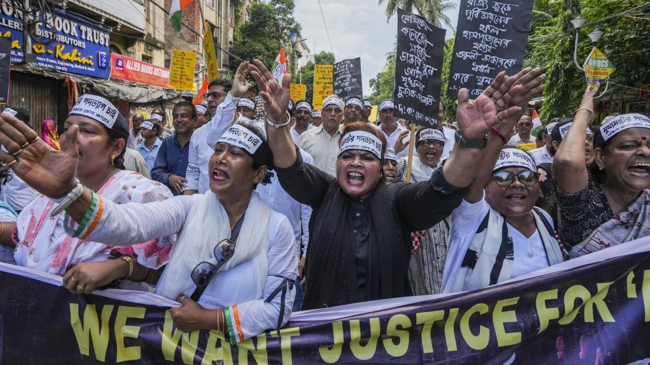 IN PHOTOS: Protests against Kolkata doctor's rape and murder continue in Bengal