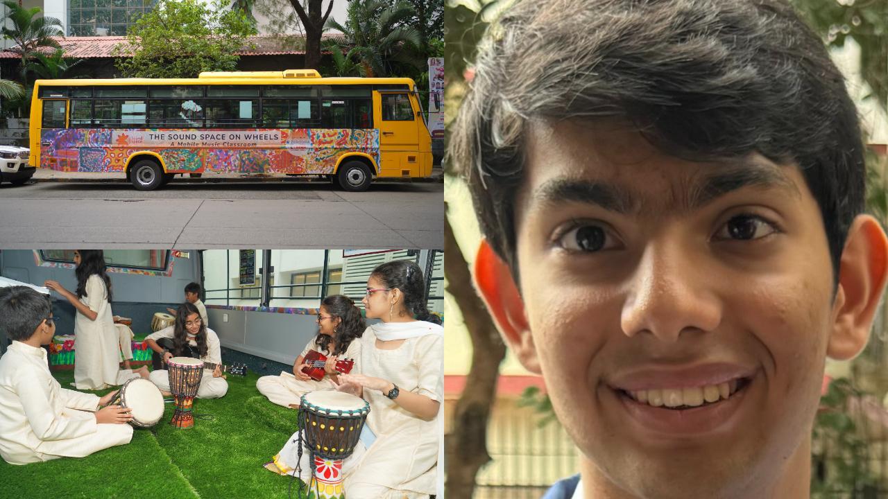 The unsung heroes: How an 17-year-old is bringing music education to Mumbai’s slum children with a mobile classroom 