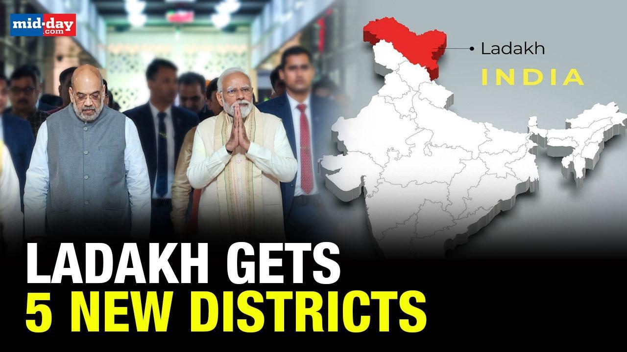 Ministry Of Home Affairs announces 5 new districts in Ladakh - Watch video