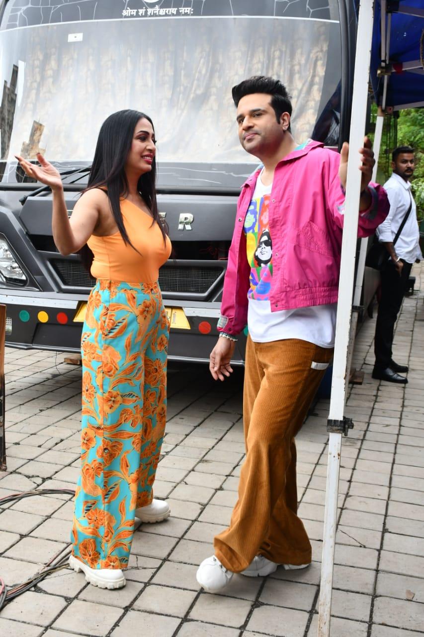 Krushna Abhishek and Kashmera Shah more co-ordinated yet playful outfits