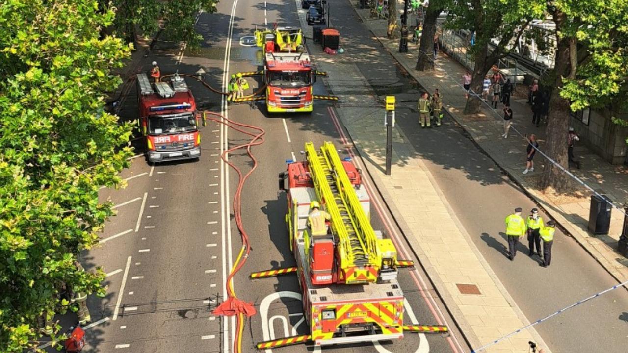 Over 100 firefighters contain fire at historic London arts centre