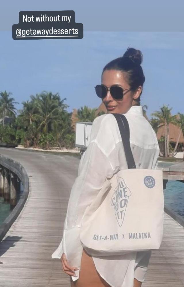 Malaika dropped some stunning pictures of herself from her holiday in Maldives