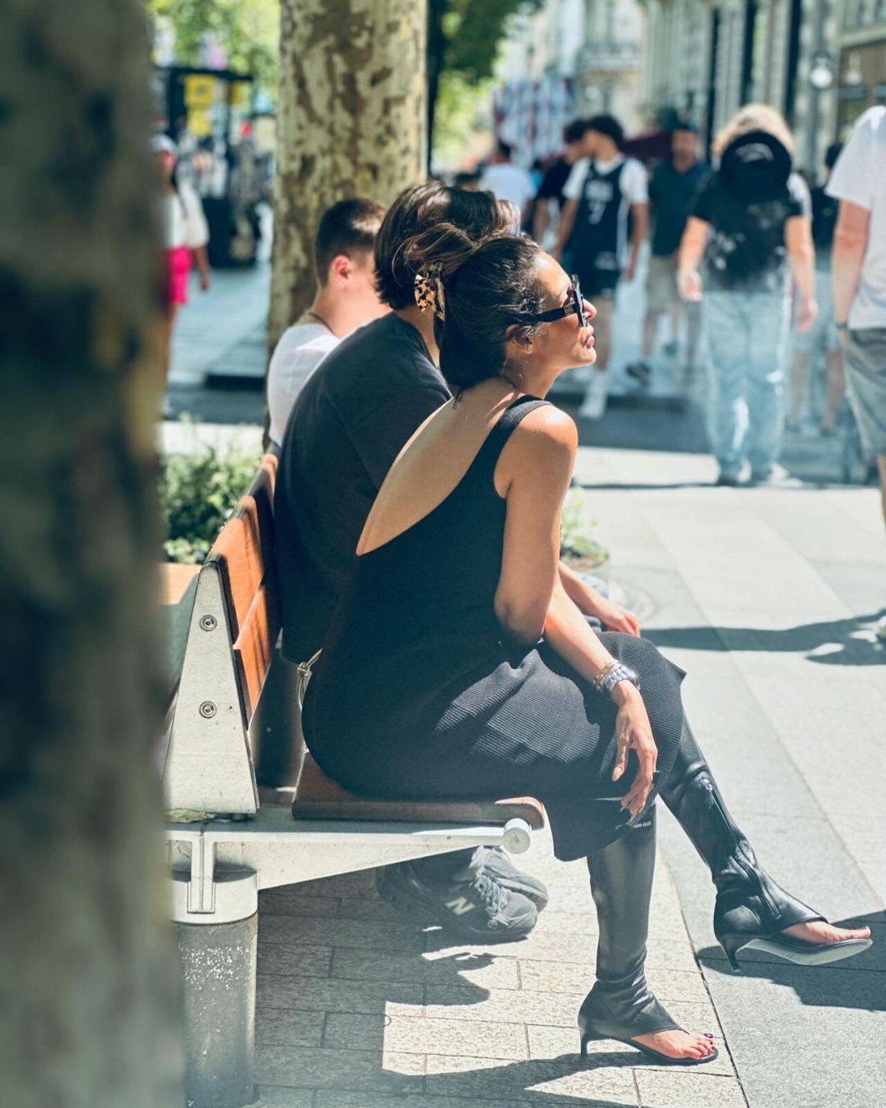 Malaika made sure to bask in the sun and soak in the vacation vibes. 