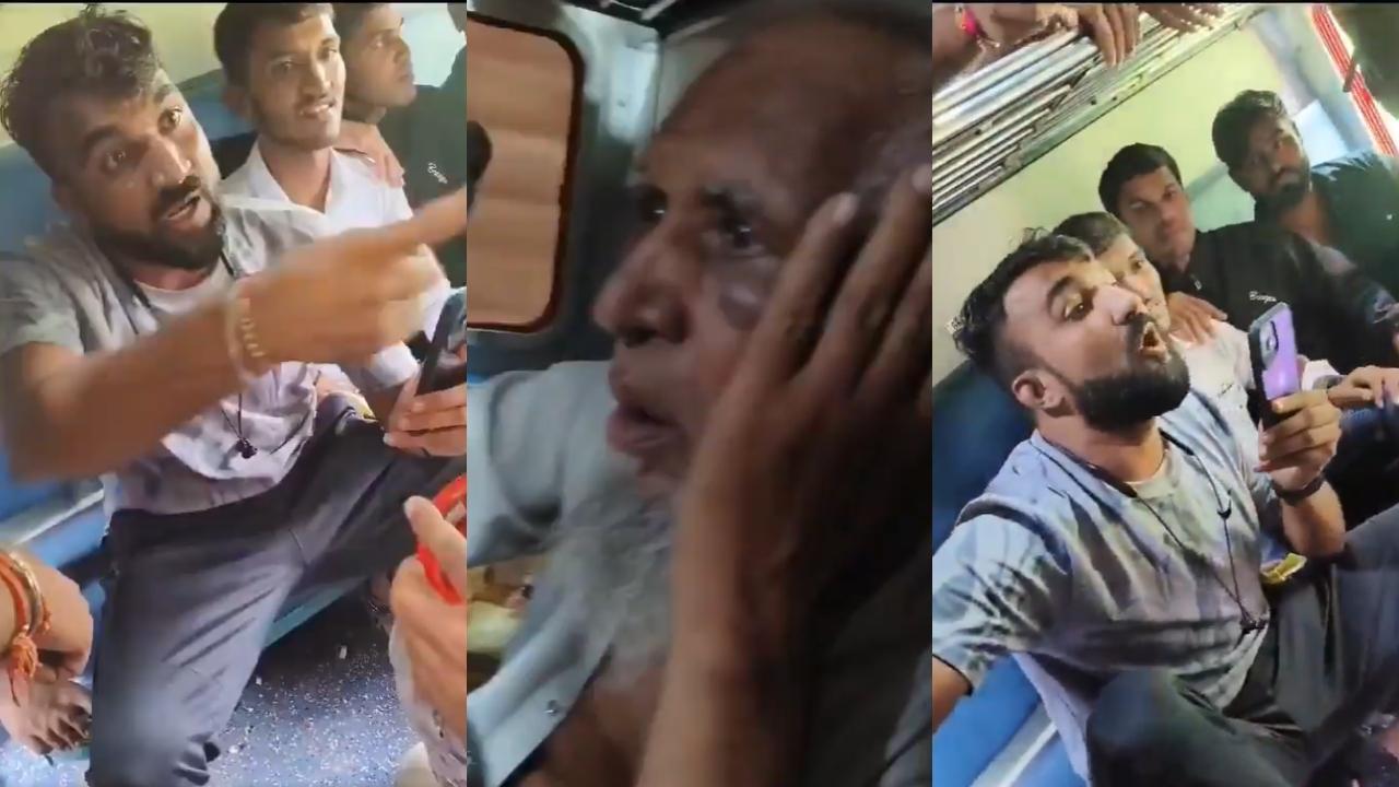 Elderly man brutally beaten inside train on suspicion of carrying beef