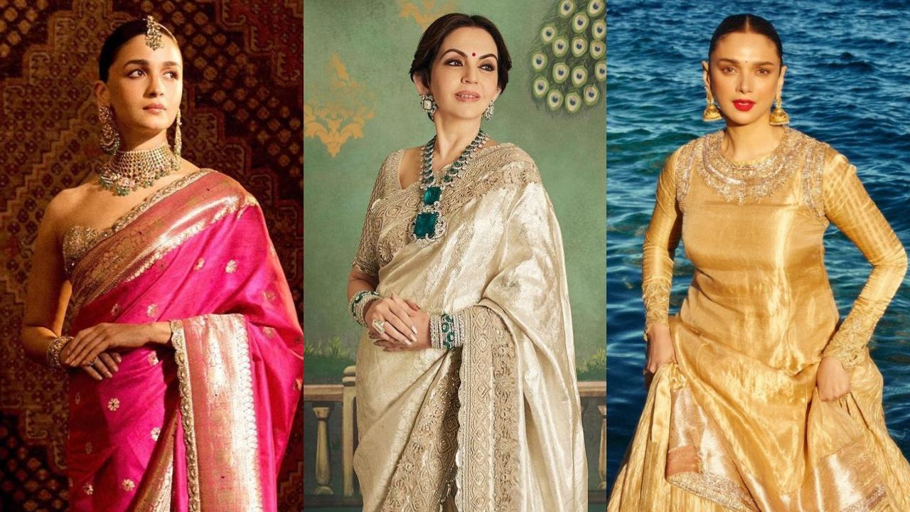 Manish malhotra banarasi saree on sale