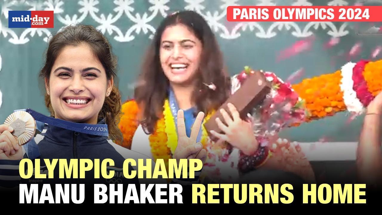 Paris Olympics 2024: India’s Star Shooter Manu Bhaker receives rousing welcome