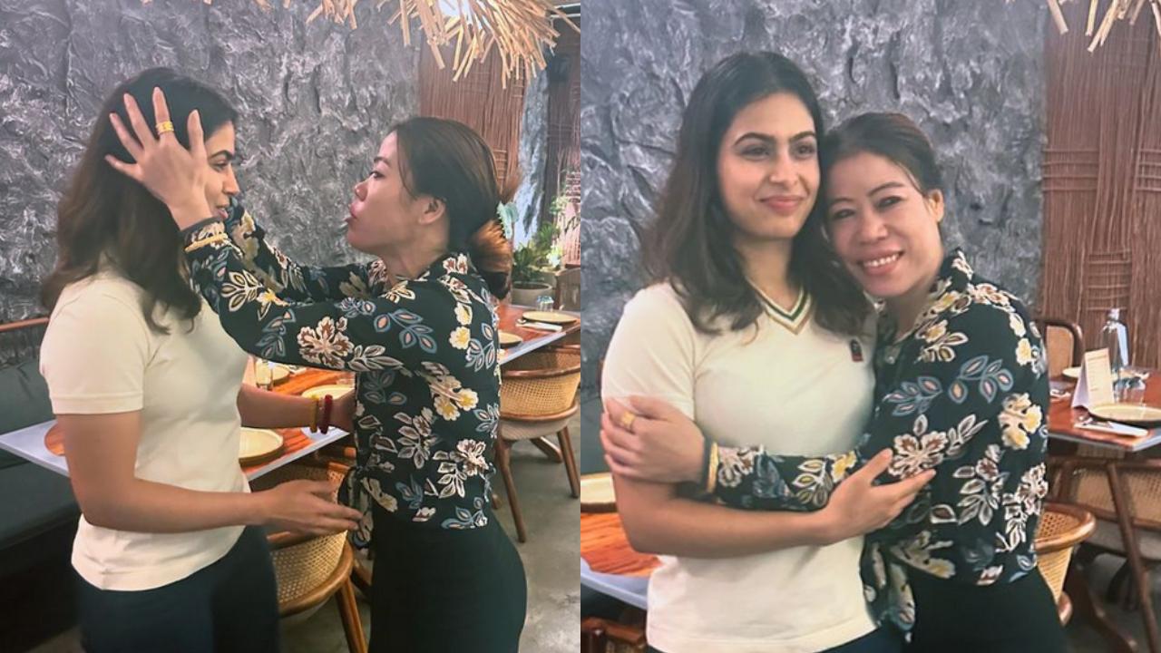 She later met former Indian boxer Mary Kom and the duo shared talks about the Olympics. In Bhaker's post with Kom, the shooter wrote 