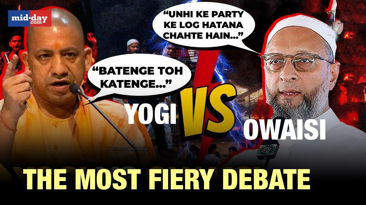 CM Yogi Vs Owaisi: Watch their furious war of words