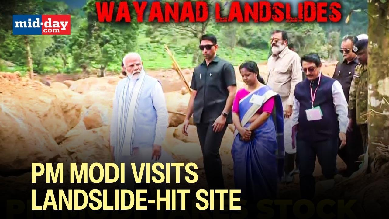 Kerala Landslides: PM Modi conducts an aerial survey of Wayanad