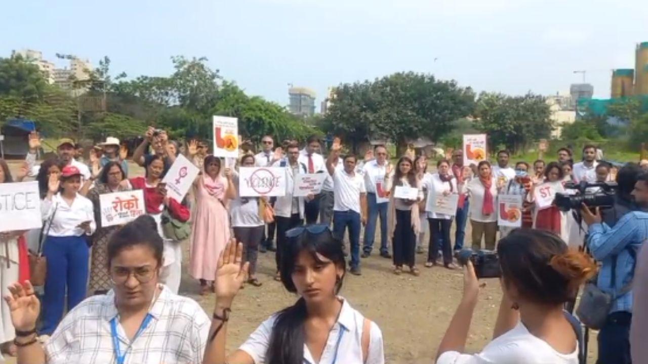 On 19 August 2024, doctors in Mumbai gathered at Azad Maidan to express their anger and demand justice for the victim.