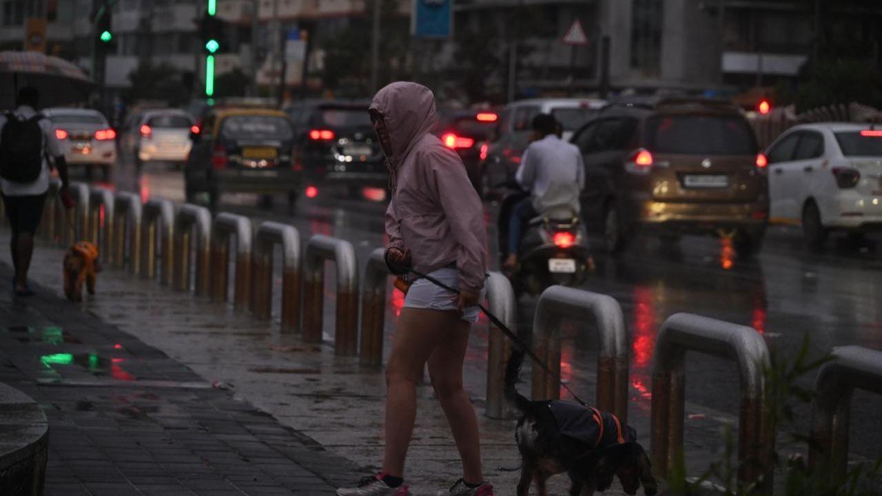 Some visitors at the Queen's Necklace however decided to indulge in the rains and ditched their umbrellas and drenched in the rain. 