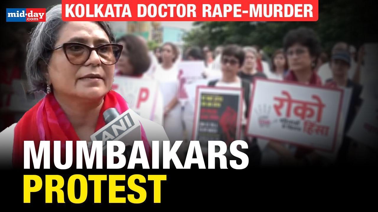 Kolkata doctor rape-murder: Huge protest in Mumbai in Azad Maidan