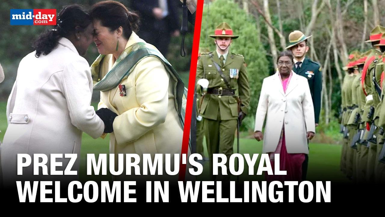  Prez Murmu receives grand welcome in Wellington - WATCH VIDEO