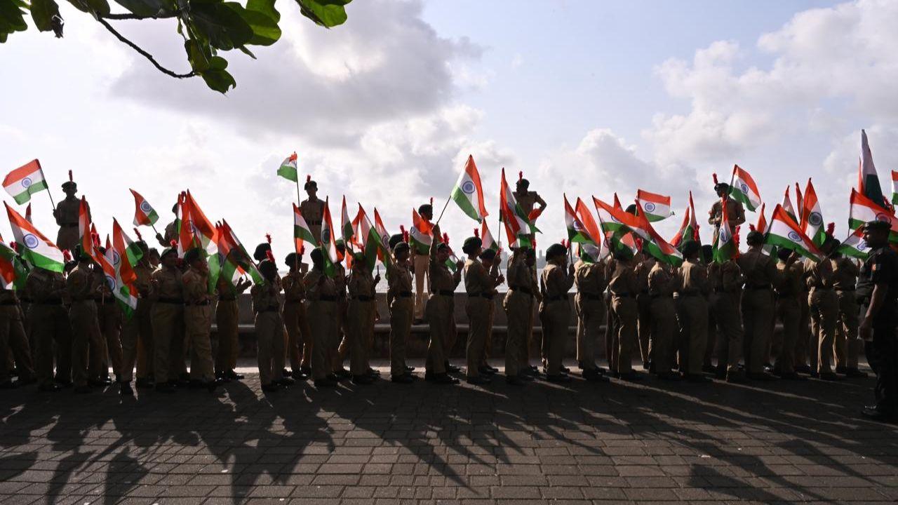 The 'Har Ghar Tiranga' event, which took place at NCPA, Nariman Point, was commemorated on the eve of Independence Day.